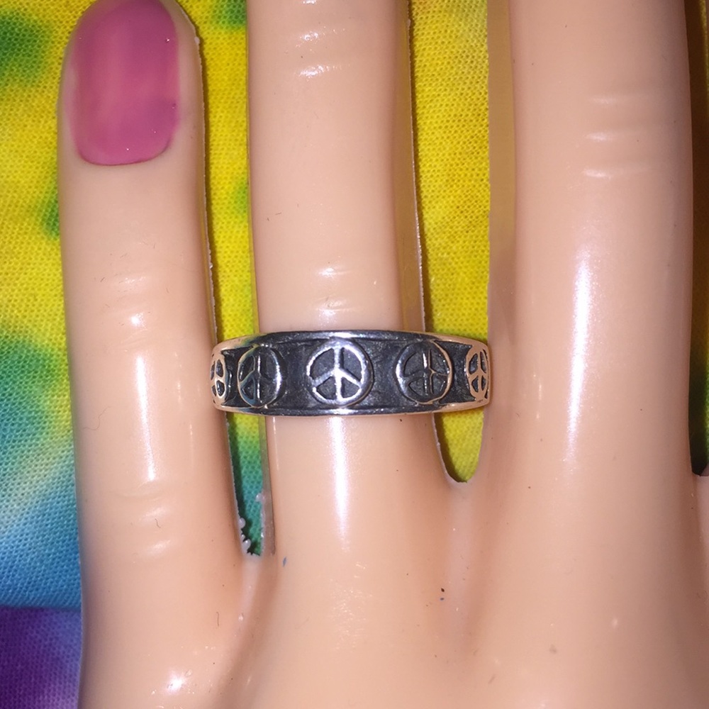 Sterling Silver peace ring